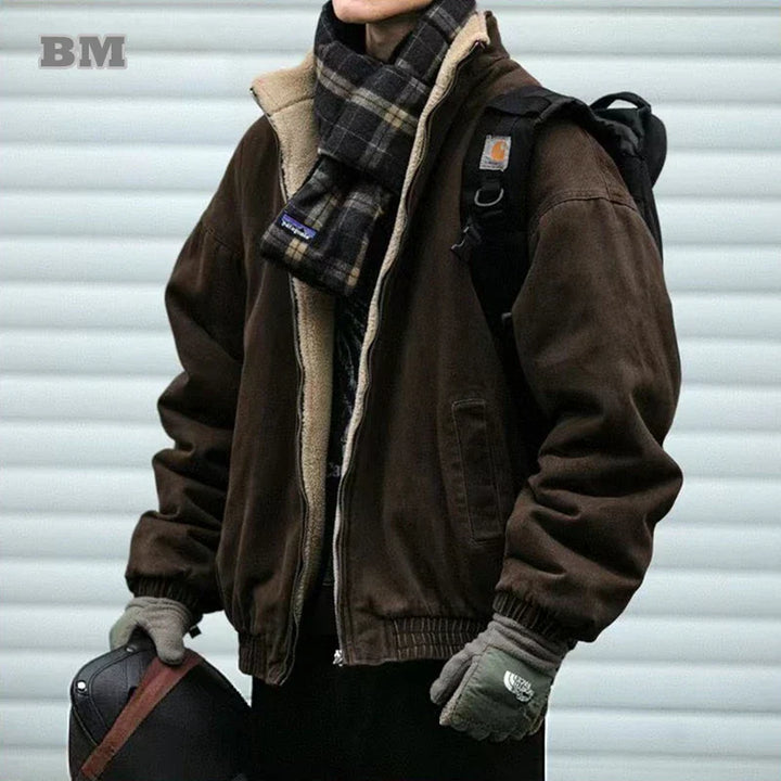 Mens Fleece Jacket Classic Retro Fit - BritishMode