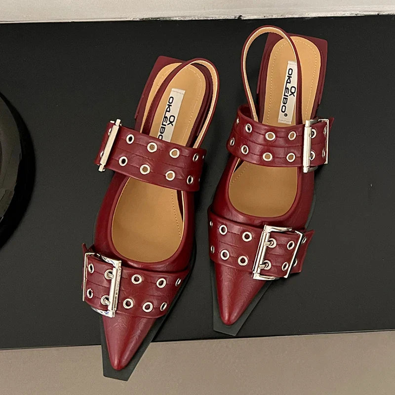Womens Slingback Shoes Classic Fit - BritishMode