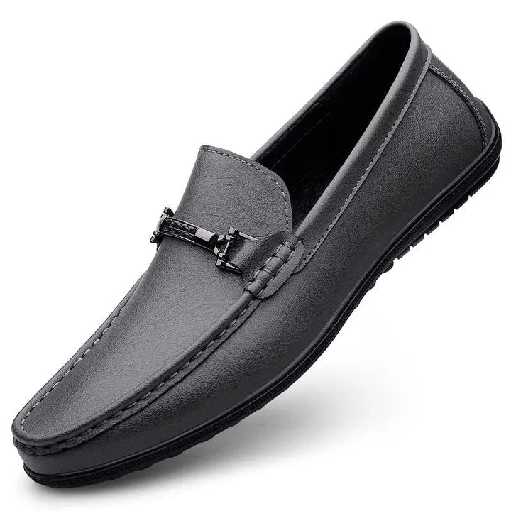 Mens Leather Loafers Classic Style with Modern Detail