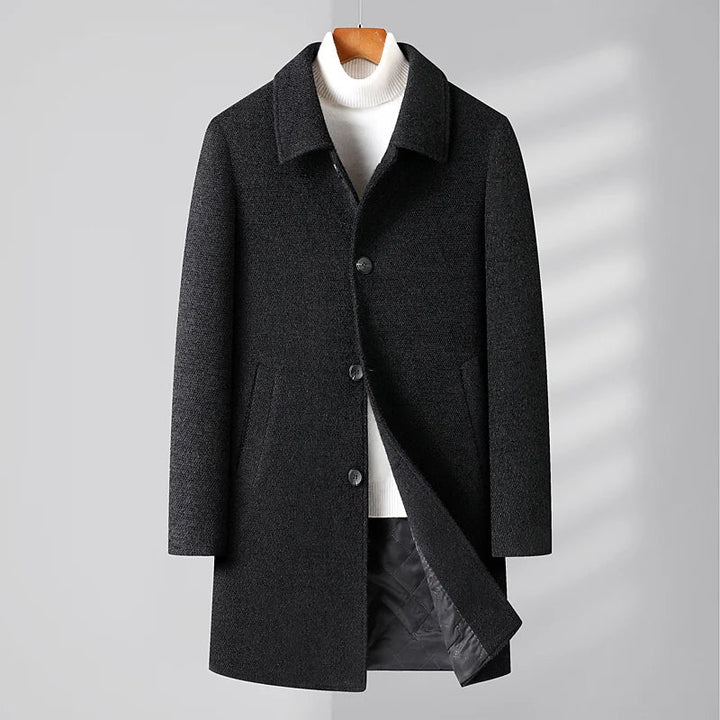 Mens Overcoat Wool Classic Fit