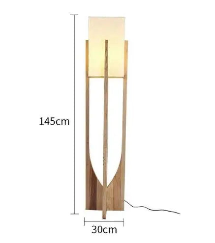 LED Pendant Natural Wood Rustic Style