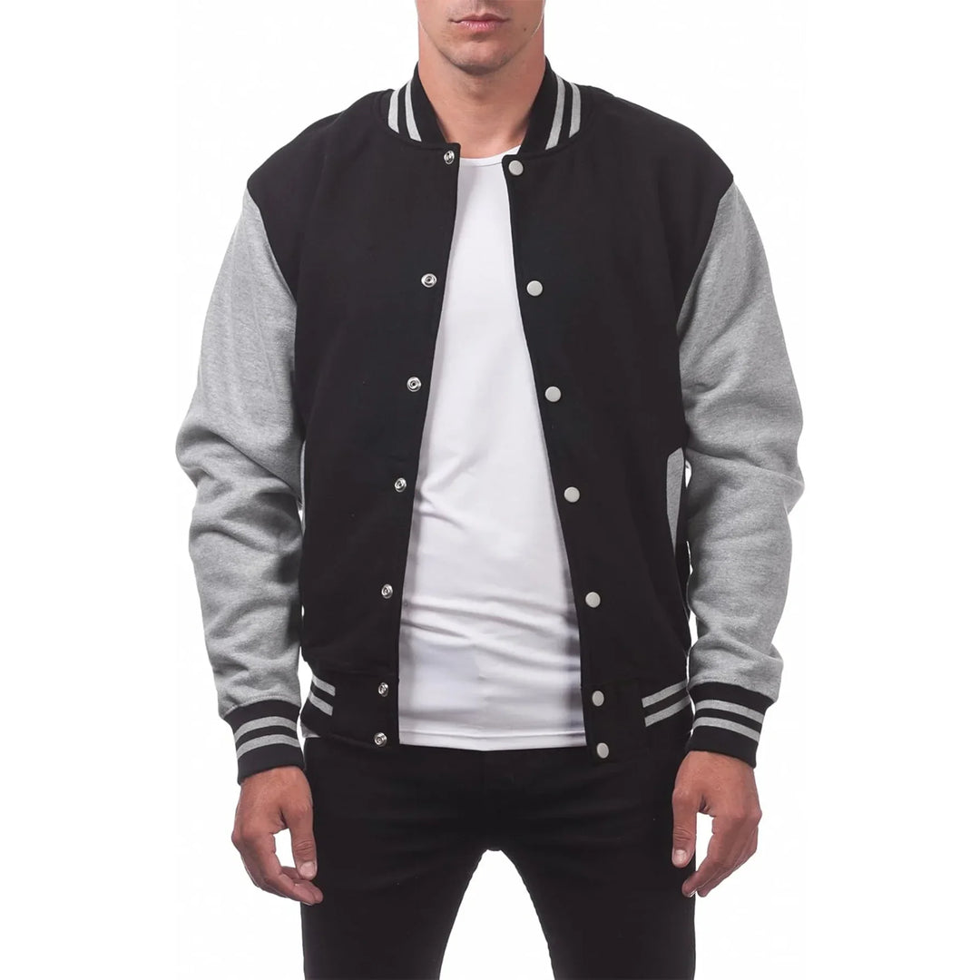 Mens Bomber Jacket Casual Fit Baseball Style