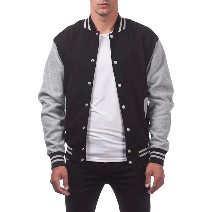 Mens Bomber Jacket Casual Fit Baseball Style