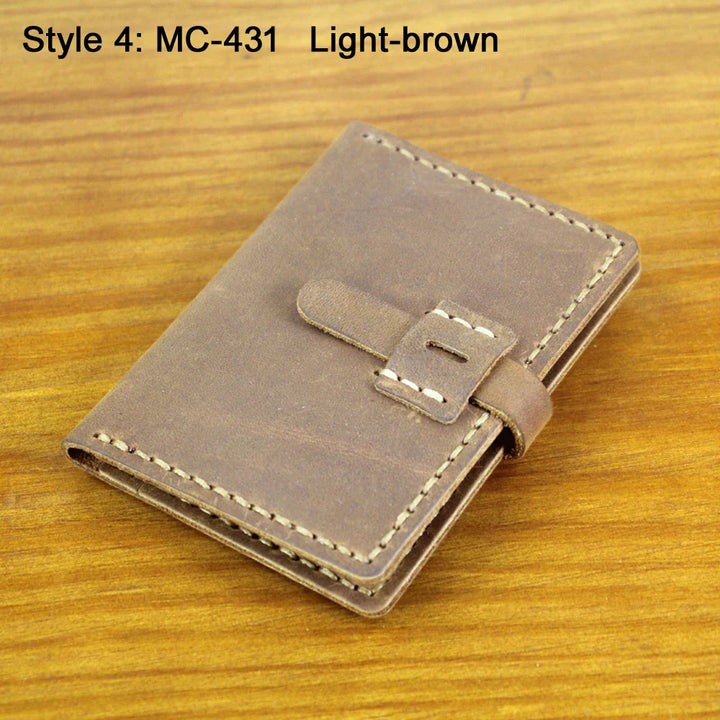 Mens Card Wallet Genuine Leather Slim Fit