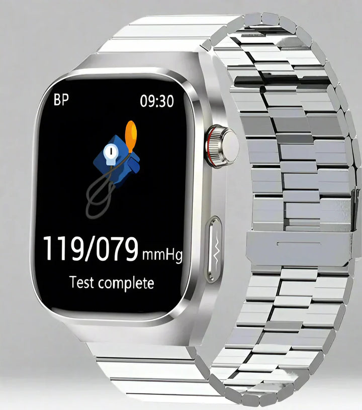 Unisex Smartwatch with ECG Blood Sugar Monitor Amoled Display