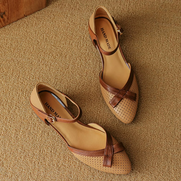 Womens Genuine Leather Pumps Classic Fit
