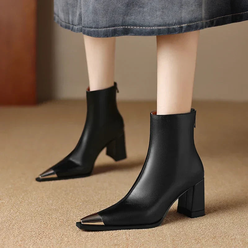 Womens Genuine Leather Boots Classic Fit