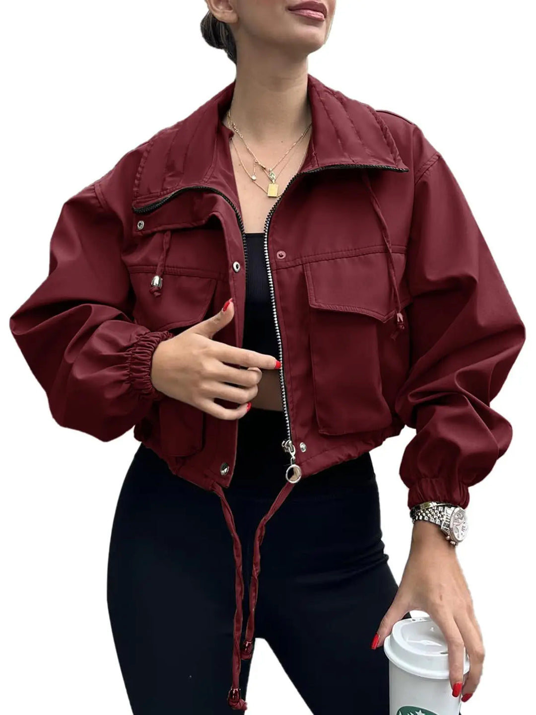Womens Long Coat Wool Blend Classic Fit
