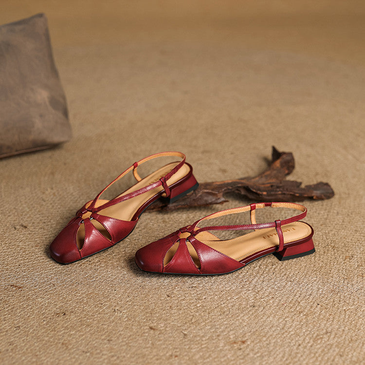 Womens Genuine Leather Sandals Comfortable Fit