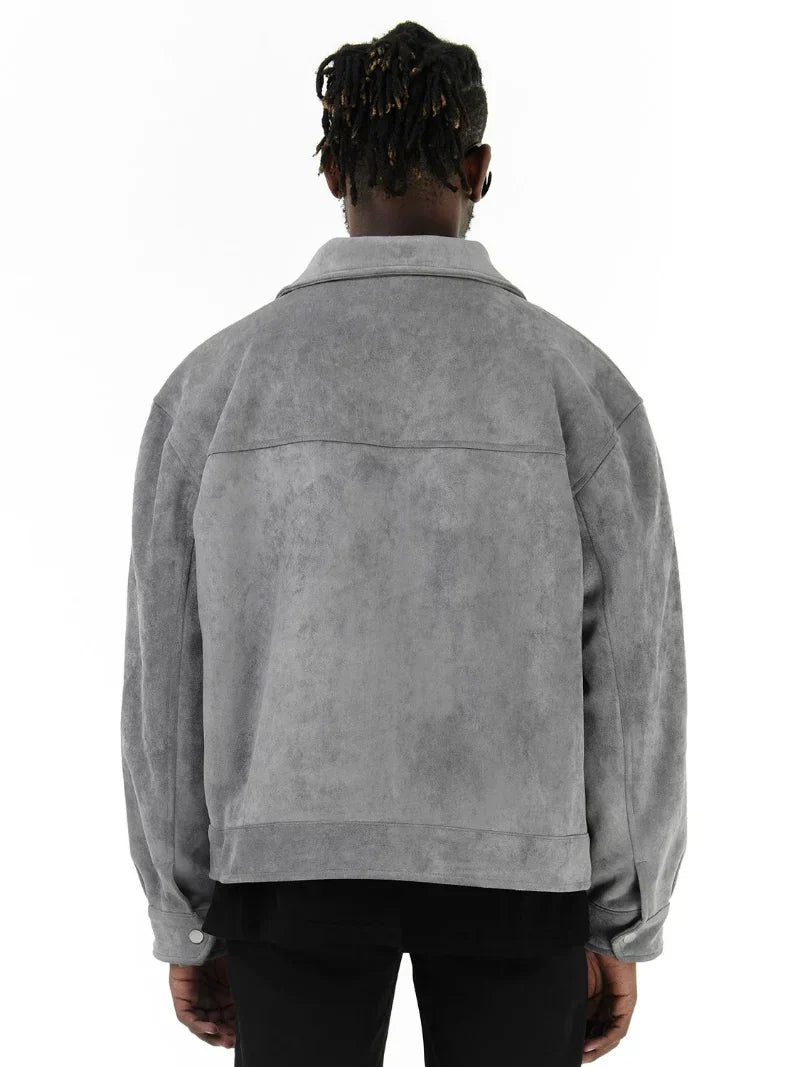 Mens Suede Jacket Stylish Comfortable Fit