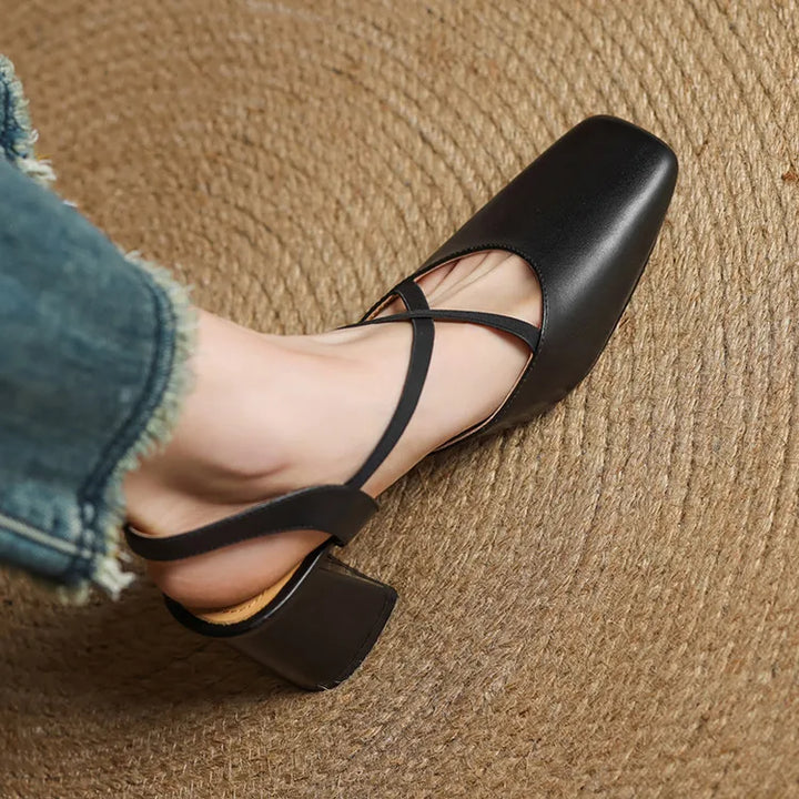 Womens Heels Genuine Leather Classic Fit