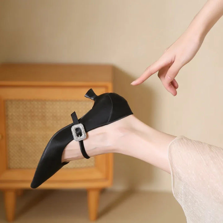 Womens Kitten Heel Shoes Classic Fit