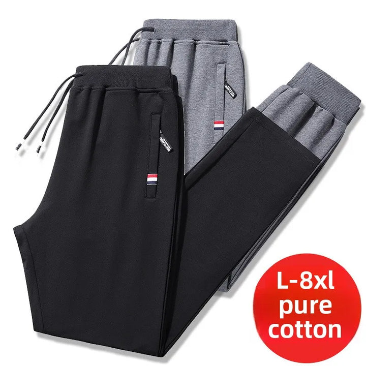Mens Jogger Pants Cotton Relaxed Fit Comfortable - BritishMode