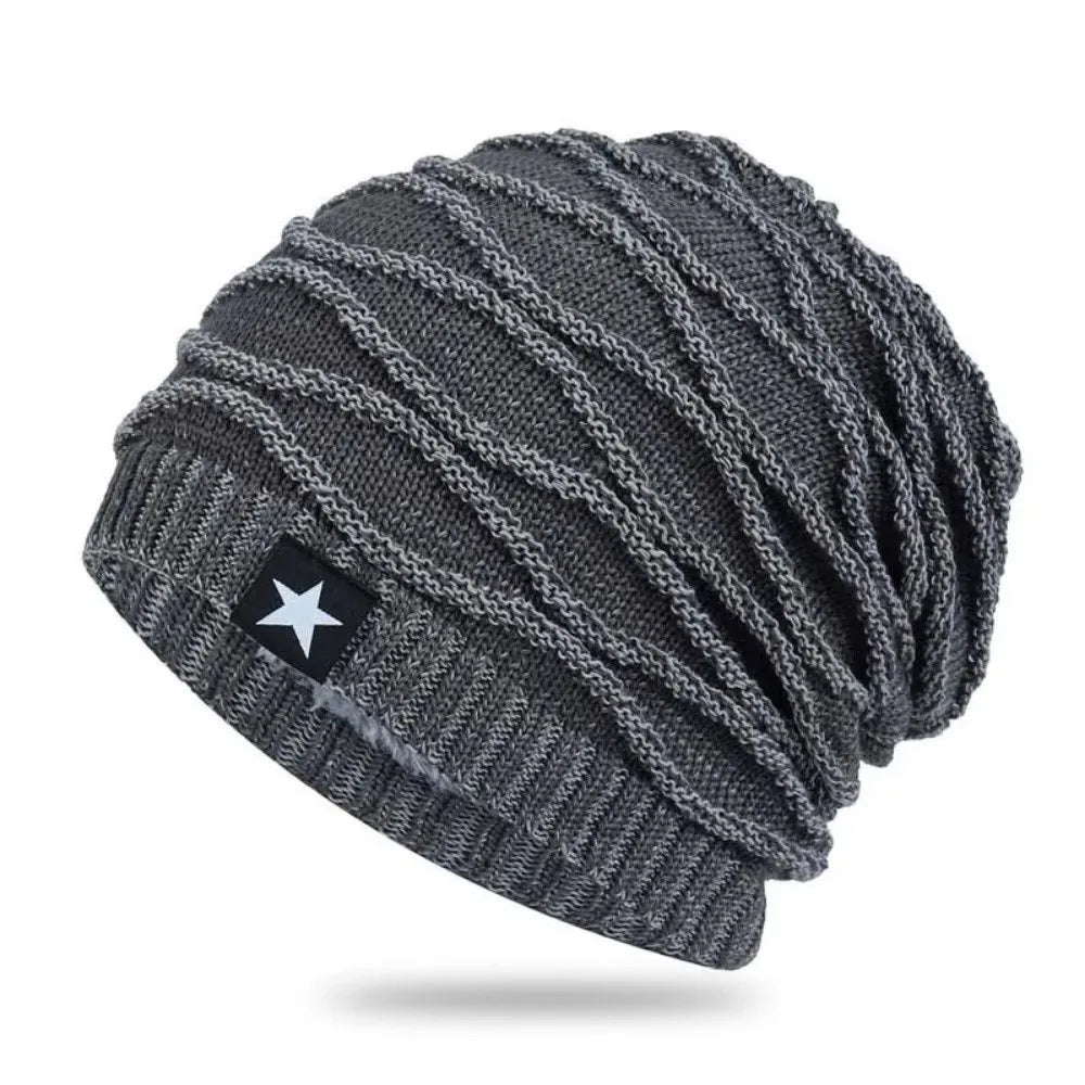 Unisex Slouch Beanie Warm Fuzzy Knit Hat