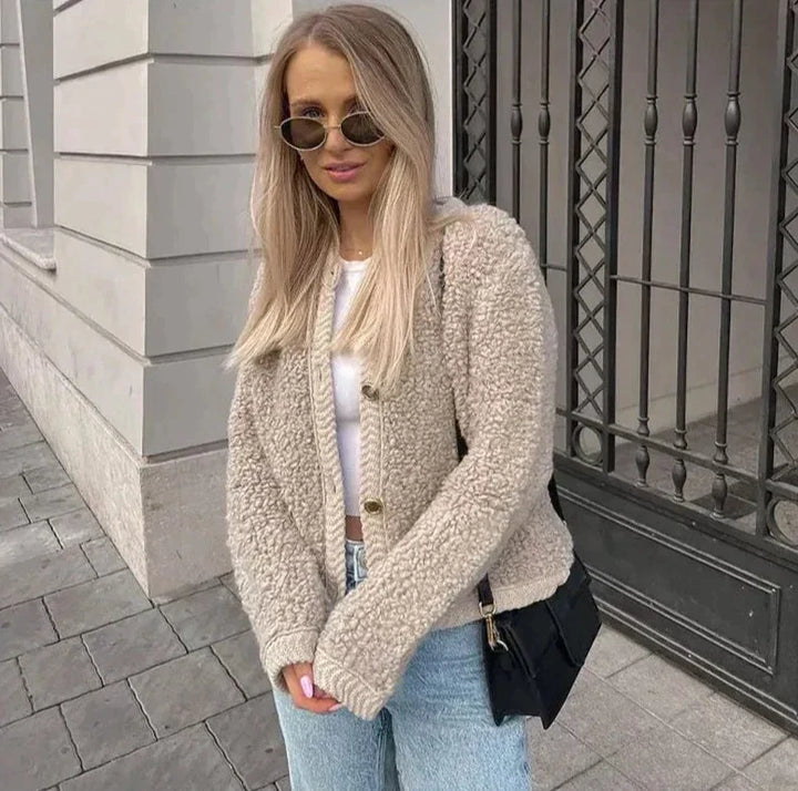 Womens Cardigan Coat Open Front Classic Fit - BritishMode