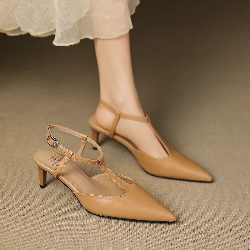 Womens Heels Genuine Leather Classic Fit - BritishMode