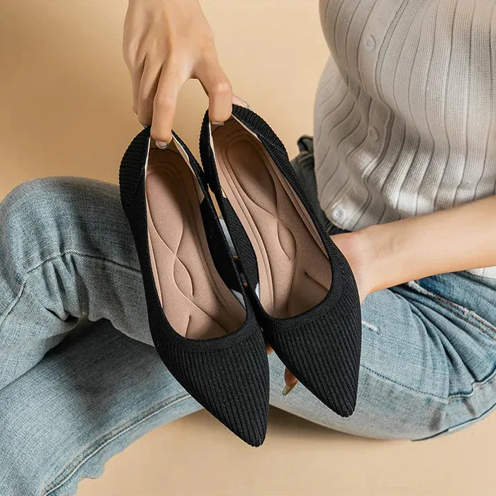 Womens Kitten Heel Pumps Classic Fit