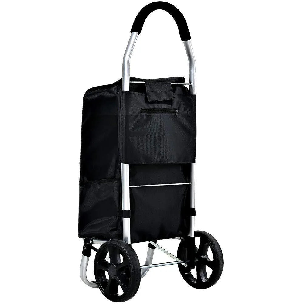 Foldable Aluminium Shopping Trolley Lightweight Portable