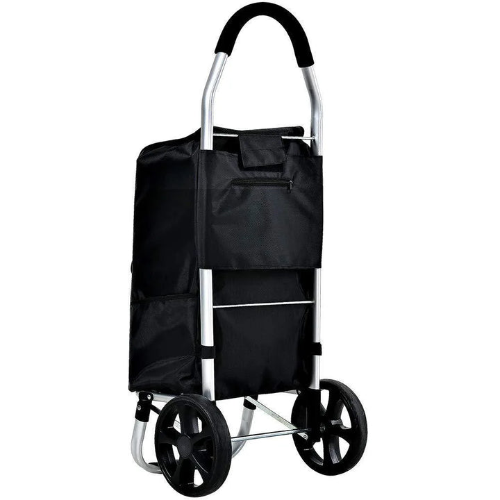 Foldable Aluminium Shopping Trolley Lightweight Portable
