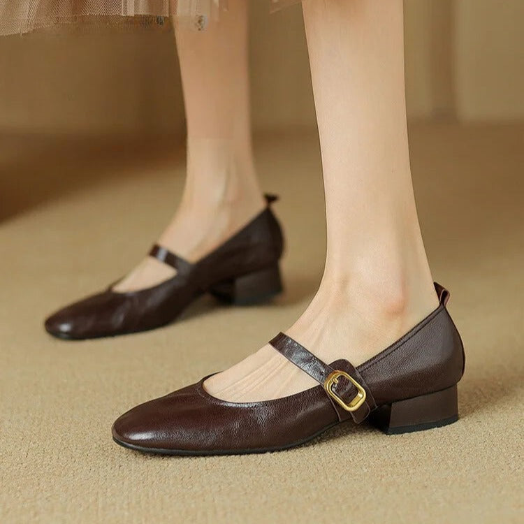 Womens Pumps Genuine Leather Classic Fit