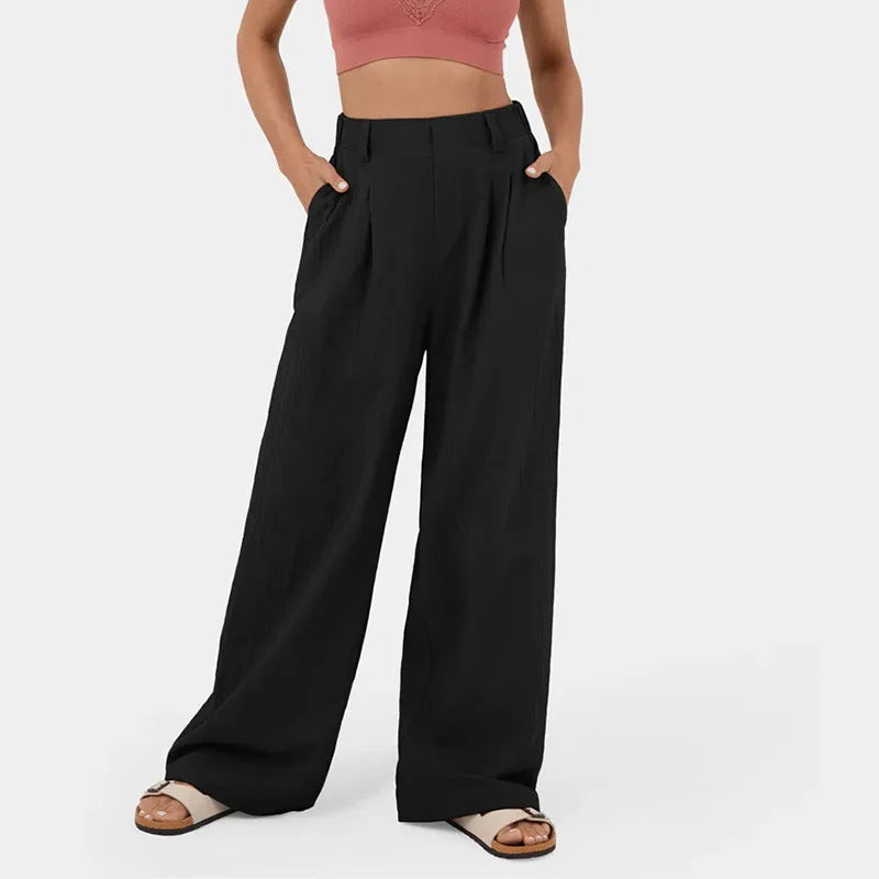 Womens Straight Leg Formal Pants Classic Fit