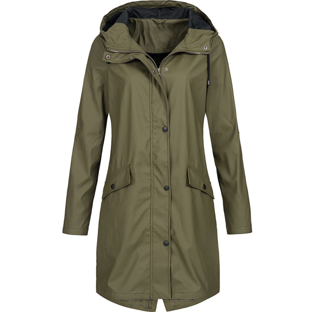Womens Fleece Hooded Jacket Relaxed Fit