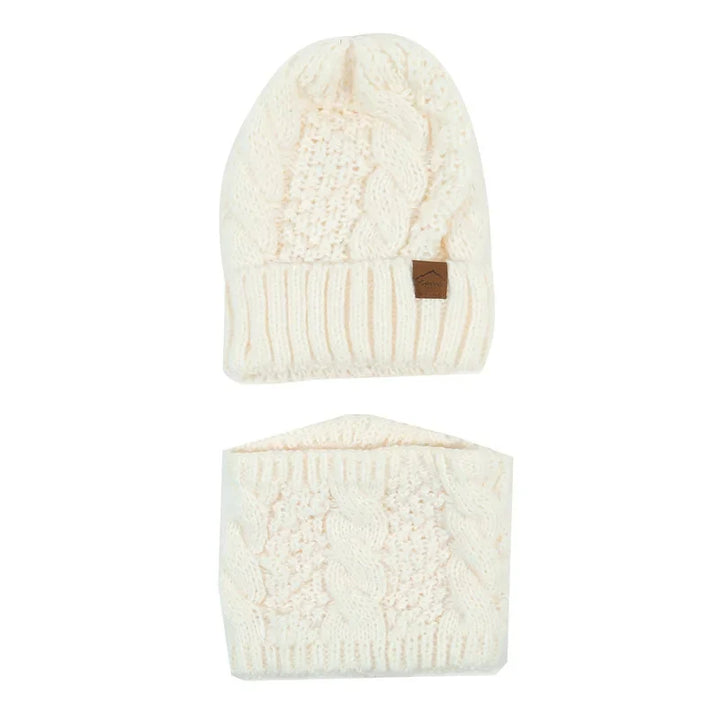 Womens Knit Hat and Scarf Set Warm Soft