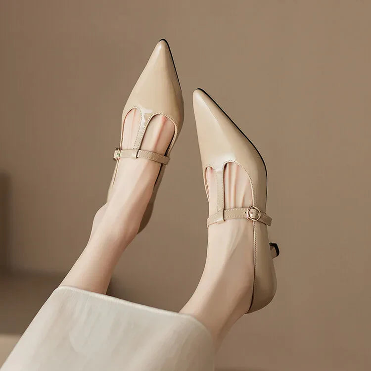 Womens Leather Heels Genuine Leather Classic Fit