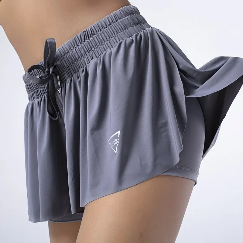 Womens Athletic Skirted Shorts Comfortable Fit