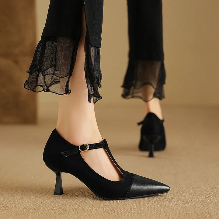 Womens Leather Heels Classic Fit