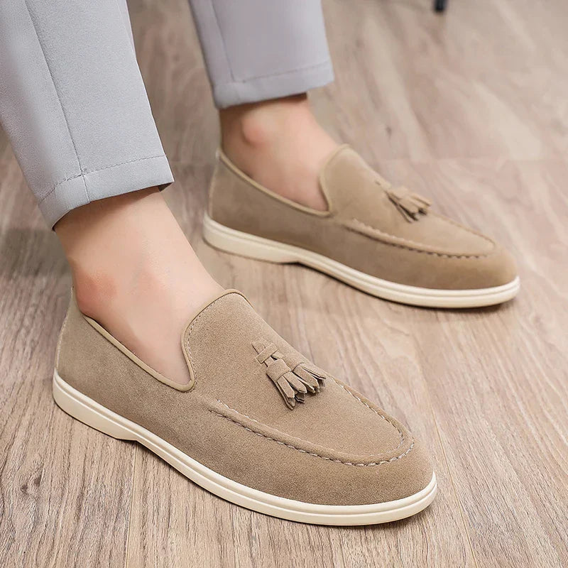 Mens Leather Slip-On Loafers Quality