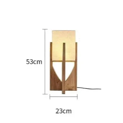 LED Pendant Natural Wood Rustic Style