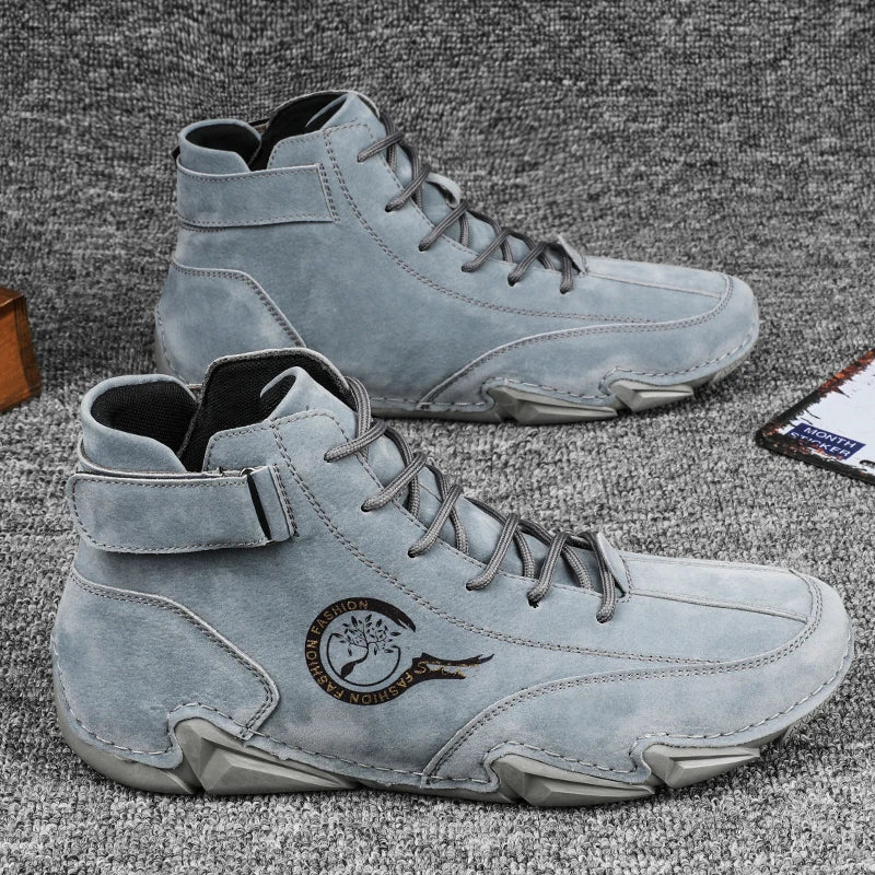 Mens Waterproof Leather Shoes Classic Fit