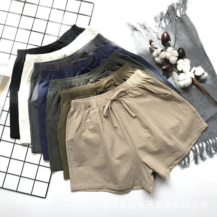 Womens High Waist Shorts Comfortable Summer Fit - BritishMode