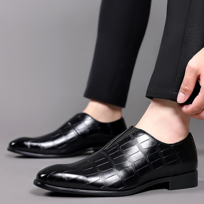 Mens Loafers Genuine Leather Slip-On