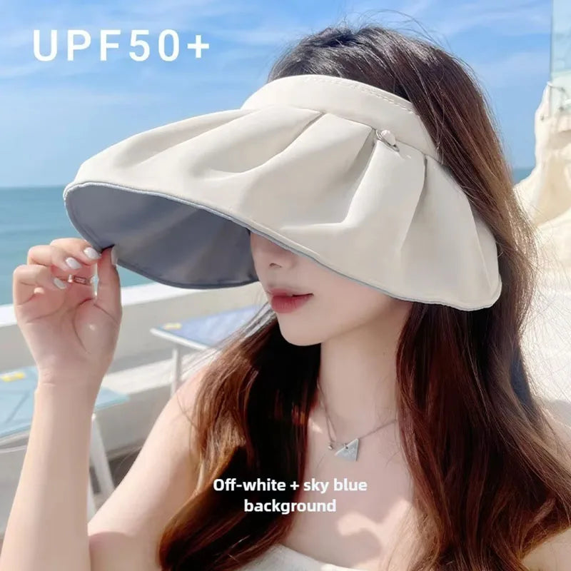 Unisex Sun Protection Hat Packable Large Brim