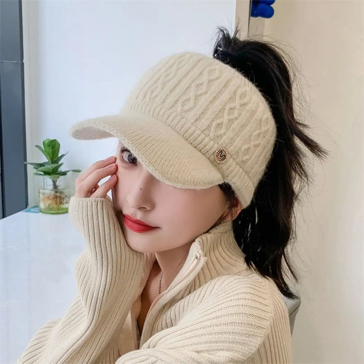 Womens Fuzzy Rabbit Hat Warm Soft