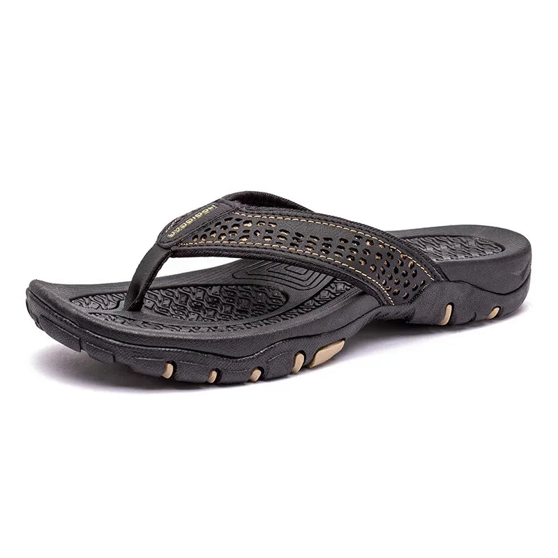 Mens Flip Flops Waterproof Breathable Summer Beach Shoes