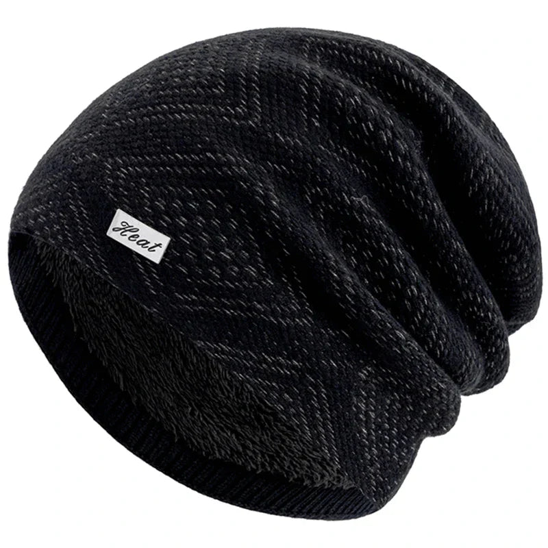 Womens Cable Knit Slouch Beanie Warm Fit