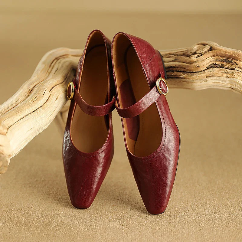 Womens Heels Genuine Leather Classic Fit