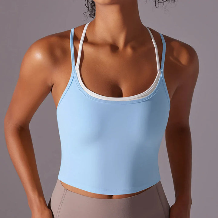 Womens Sports Bra Padded Supportive Fit - BritishMode