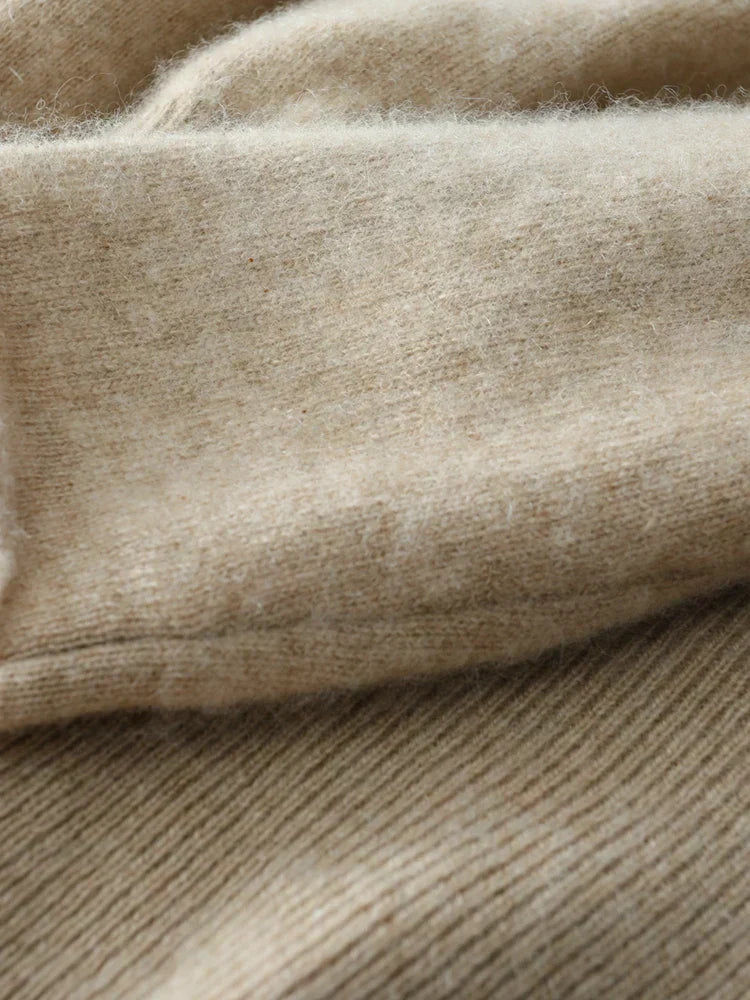 Womens Cashmere Wrap Sweater Soft Knit Crossover Style