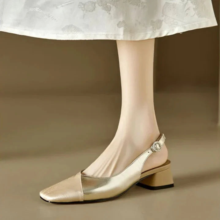Womens Slingback Pump Leather Classic Fit