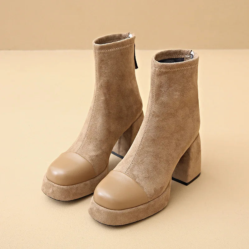 Unisex Leather Boots Classic Fit