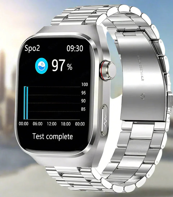 Unisex Smartwatch with ECG Blood Sugar Monitor Amoled Display