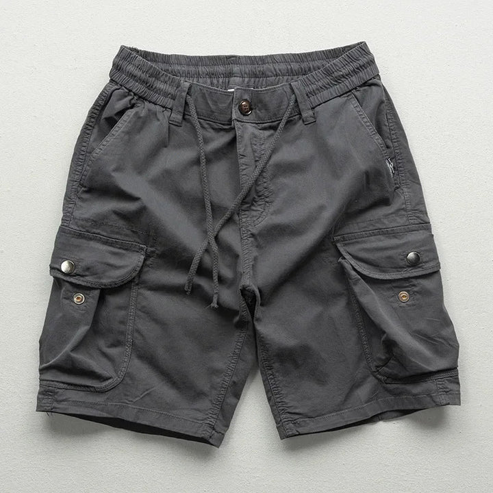 Mens Cargo Shorts Breathable Cotton Casual Fit with Pockets
