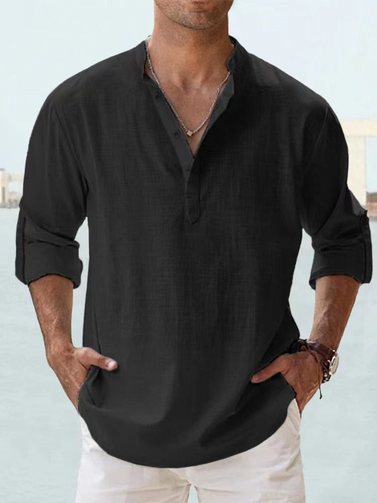 Mens Shirt Lightweight Comfortable Loose Fit