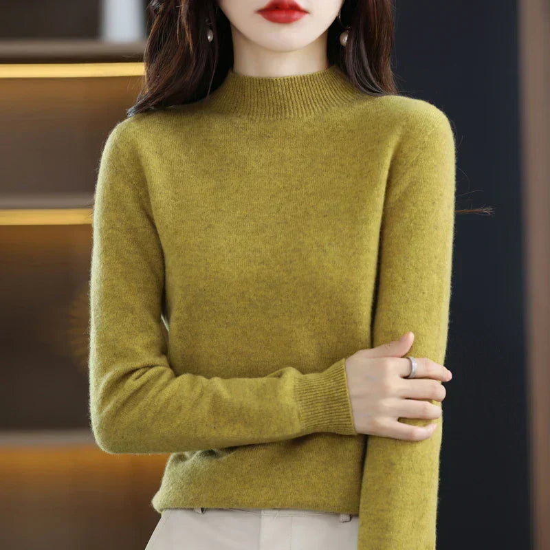 Womens Wool Sweater Cozy Fit Winter