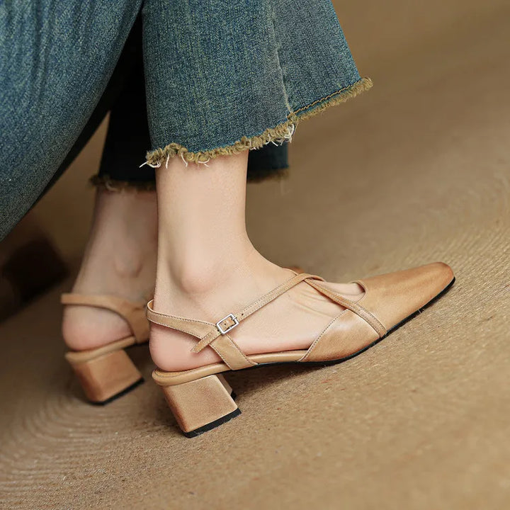 Womens Heels Genuine Leather Classic Fit
