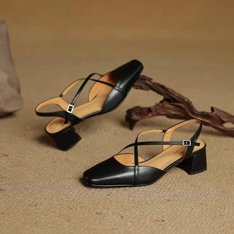 Womens Heels Genuine Leather Classic Fit